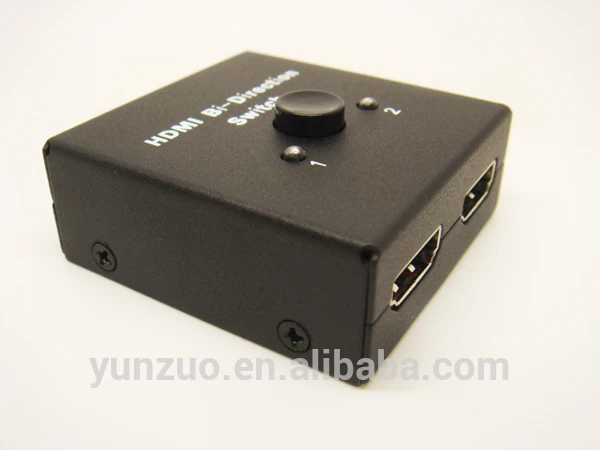 яркий черный ящик мини hdmi матричный коммутатор сплиттер 2x1 1x2 би- направленности