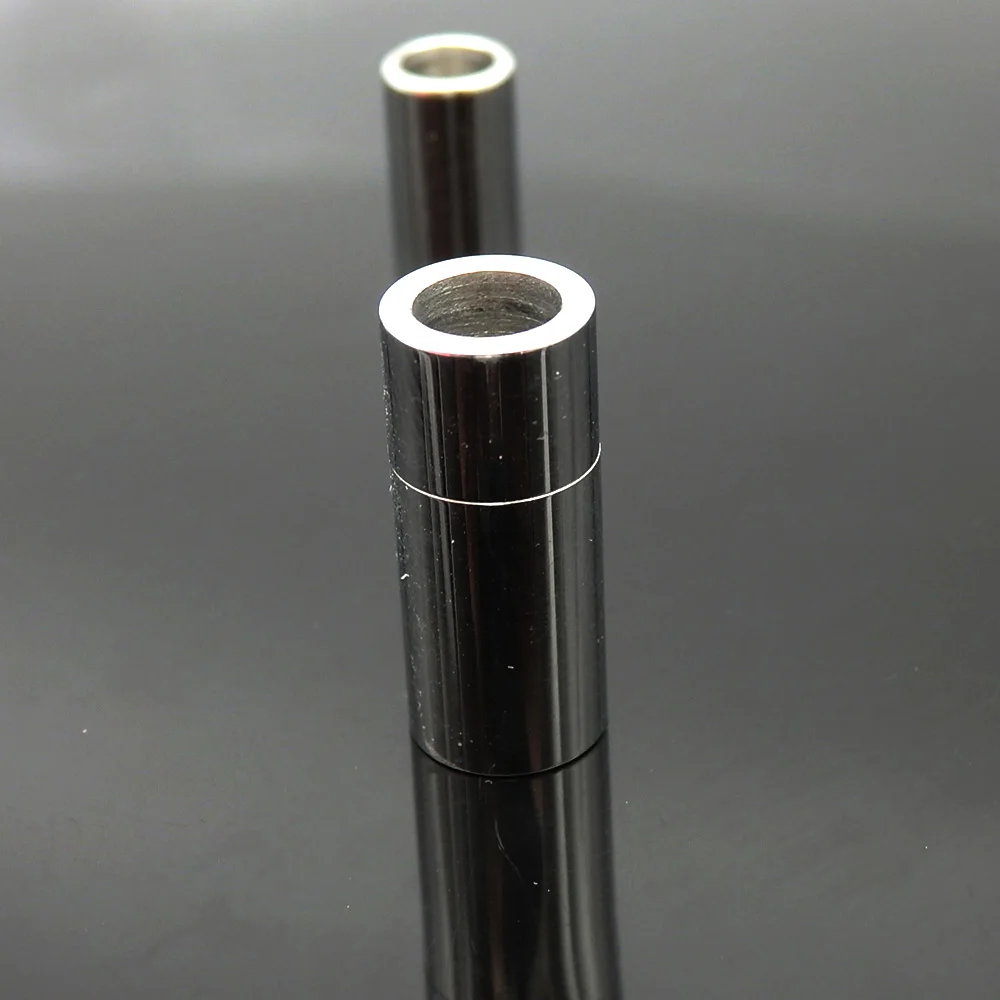  Цилиндрическая Металлическая магнитная застежка из нержавеющей стали для кожаного браслета металлического