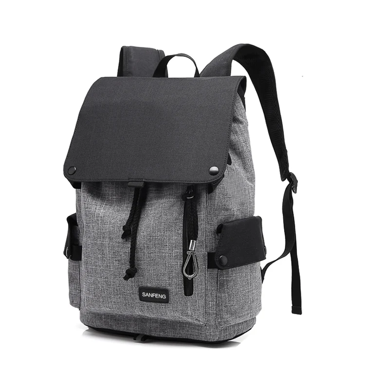 Fashion Casual Backpack Korean Style With Hidden Pocket, Waterproof Unisex Security Backpack Factory
