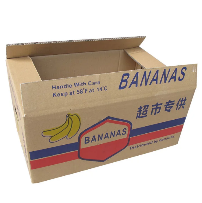 2018 best sale corrugated boxes packed with banana fruit cartons