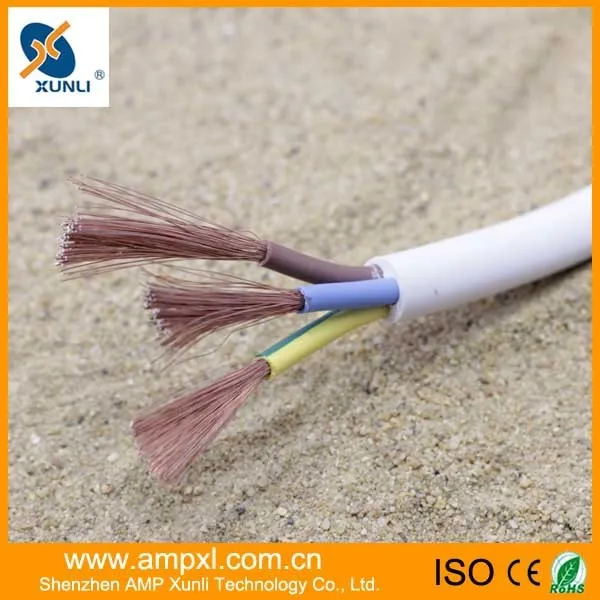 высокое качество пвх 3 основных 4mm гибкий кабель iso9001 денег appoved