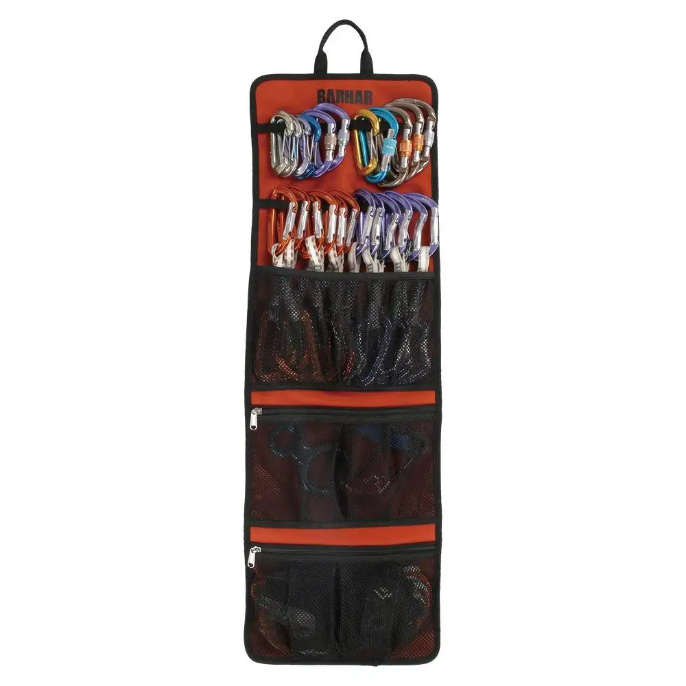 Rock Climbing Rop Bag Sling Carabiner Collection Bag for Climbing Hiking Trekking