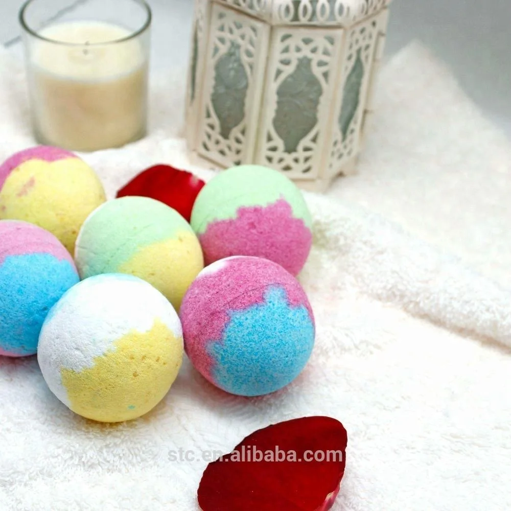 Natural colorful bubble shea butte gift set bath bomb for women