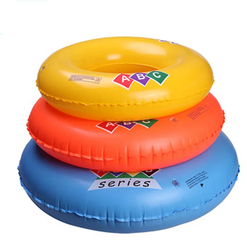 Customize logo accept pvc inflatable swim ring for adults