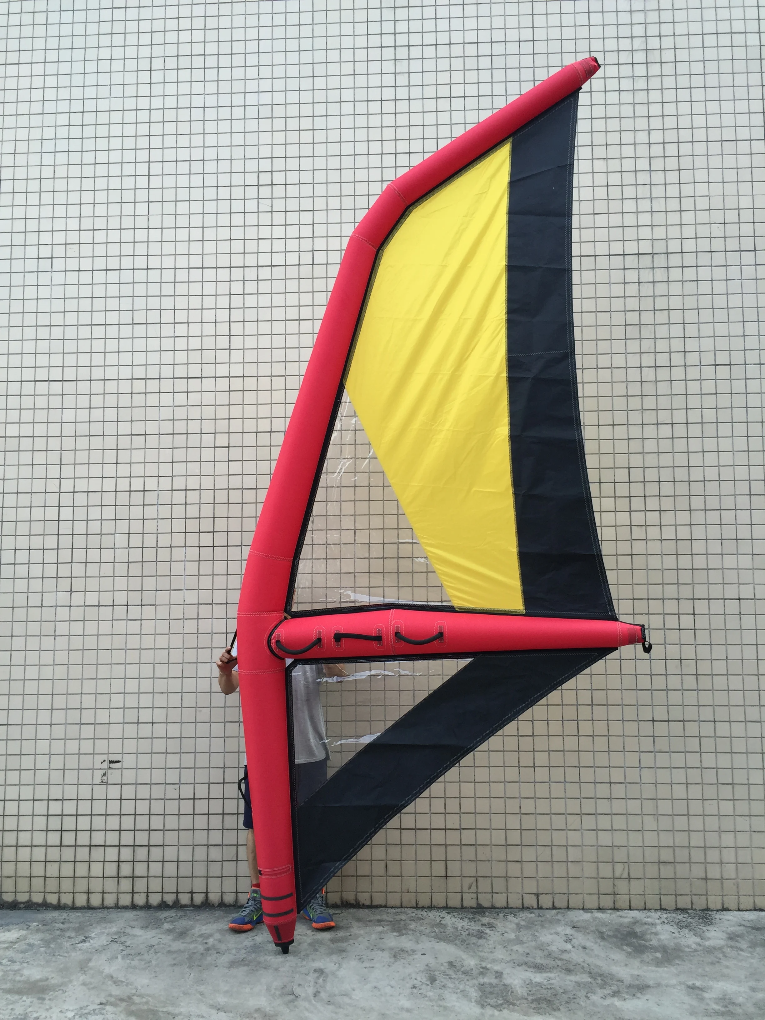 Inflatable windsurfing sail for all ages beginner wind surf wing sail