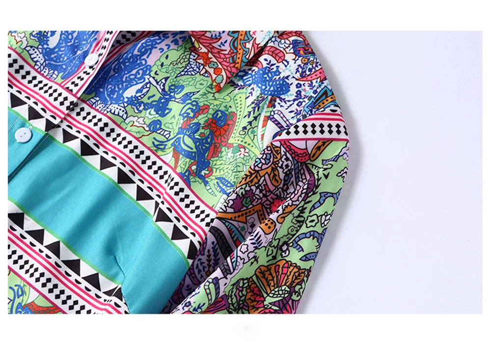 Latest fashion lapel printing ladies dresses for party