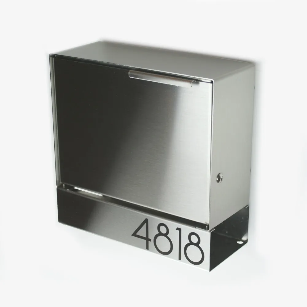 Waterproof Outdoor simple Mailbox Steel Parcel Delivery Box Apartment Letter Box