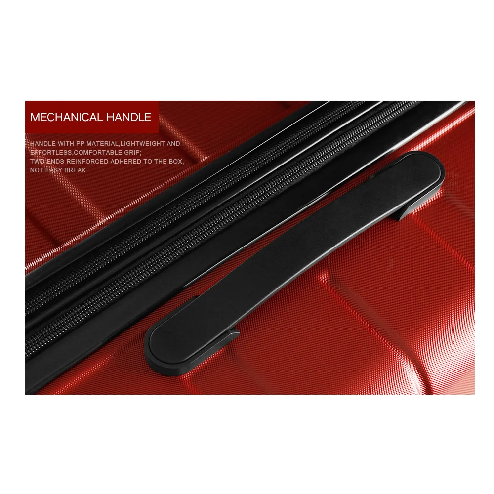 Elegant Red Women's Expandable Suitcase Set with TSA Lock