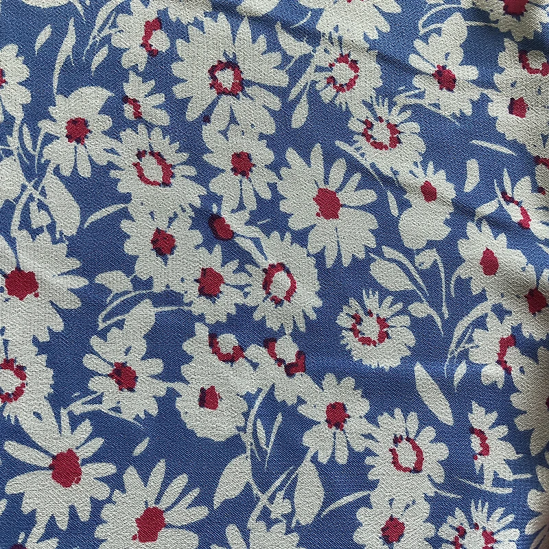 DIFFERENT KINDS OF SMALL FLOWER PRINTED CHIFFON FABRIC FOR CLOTHING