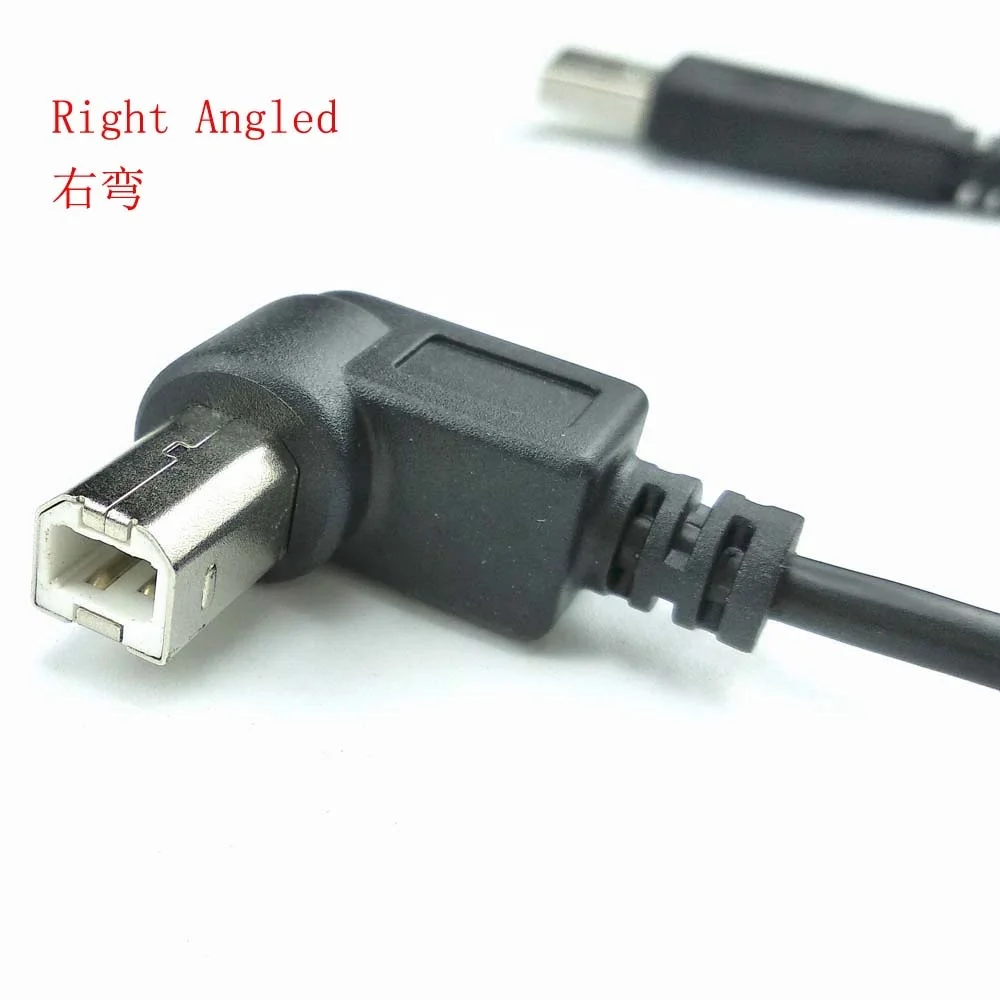 L shape printer up angled usb b male cable