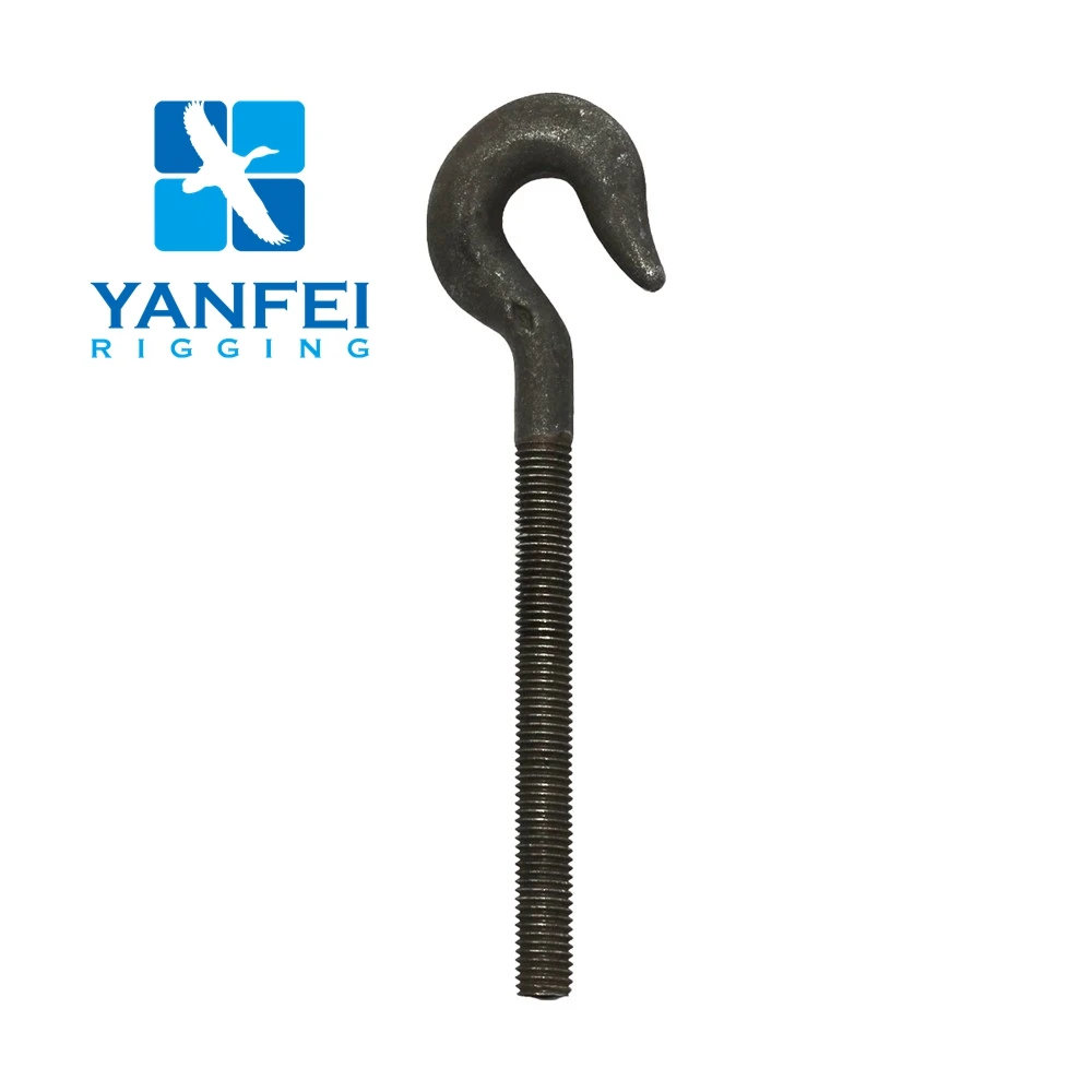 US type Heavy duty m10 16 20 24 30 din 1480 turnbuckle forged black iron hook and eye turnbuckles