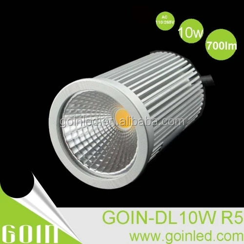 DALI MR16 GU10 Halogen Lamp replaced 10W dimmable retrofit cob led lens spot down light with external driver
