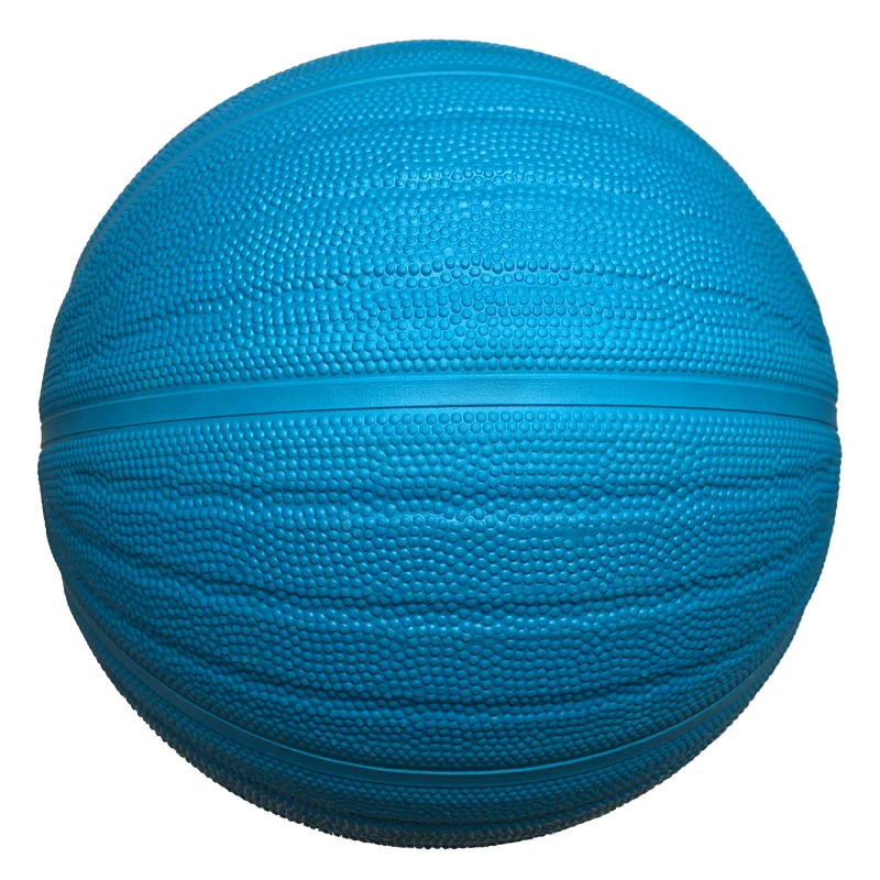Hot Sale Kids Sports Ball Blue High Quality Inflatable Wavy Rubber Basketball