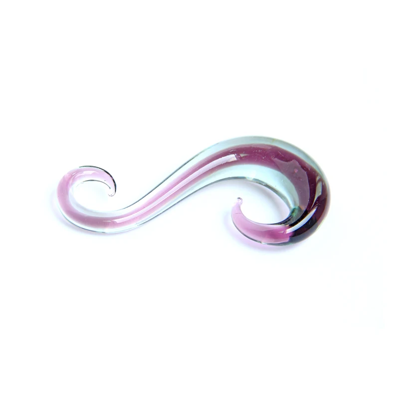 New Product Ideas 2022 Spiral Glass Ear Stretchers Plugs and Tunnels Piercing Body Jewelry wholesale