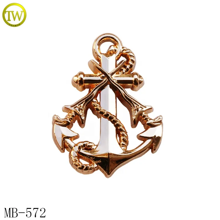 
Small light gold metal plate logo stamped name metal brand tag for bags <span style=