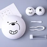 Popular anime  beer contact lens case travel factory price  contact lens case box container