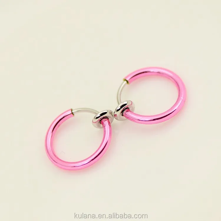 15 mm Wide Spring Fake Septum Body Jewelry Magnetic Lip Piercing