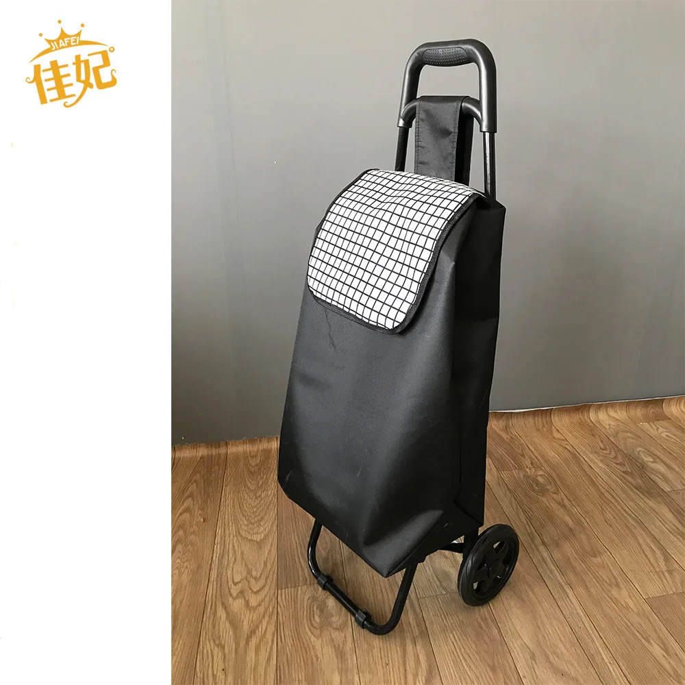 Portable useful metal shopping trolley, metal folding shopping cart, cheap shopping trolley