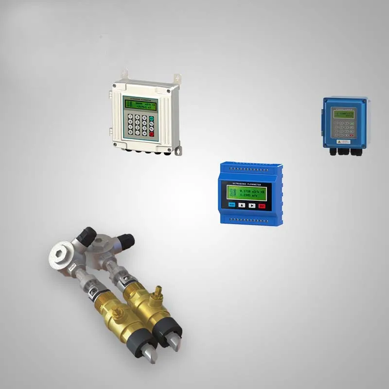 Wall mounted ultrasonic smart clamp on ultrasonic low cost flow meter Modular ultrasonic intelligent flowmeter