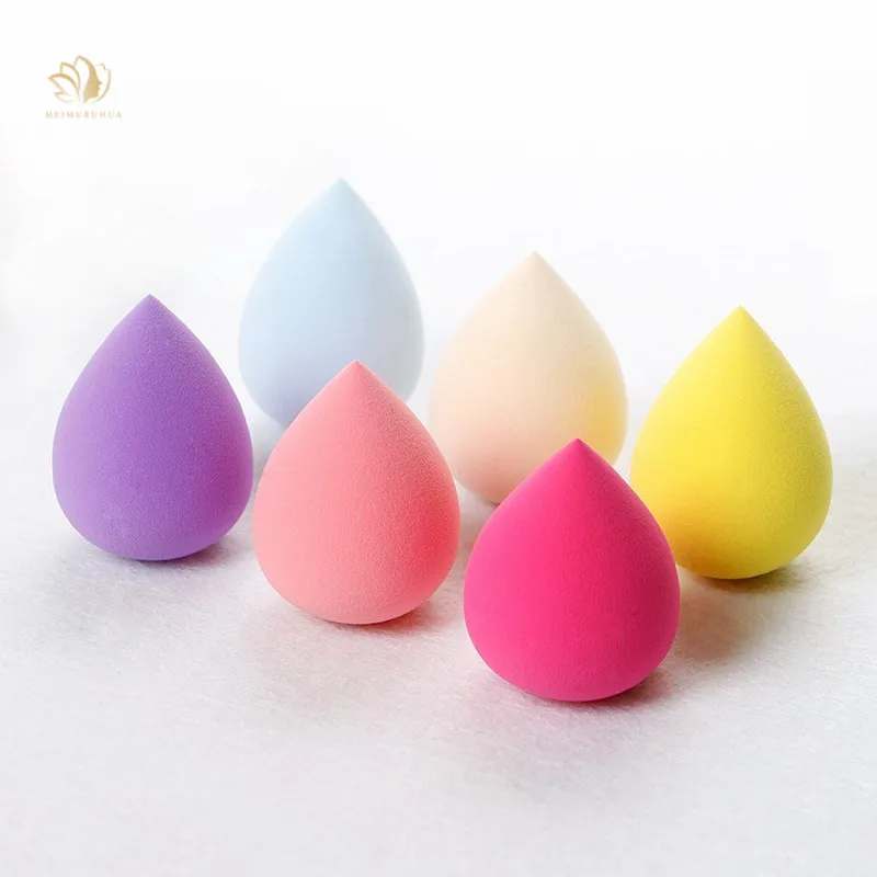 latex free foundation makeup puff cosmetic powder puff waterdrop makeup puff sponge for lady