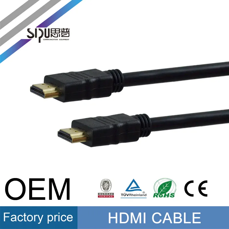 SIPU высокоскоростной черный поддержка 3D ethernet данных ccs 4 К 1.4 В hdmi кабель