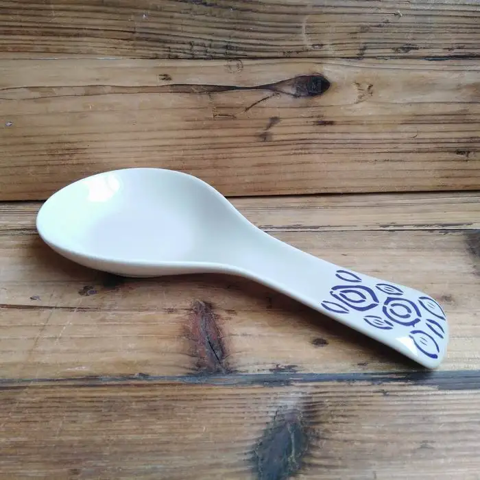 Promotional Kitchen accessory decal design Ceramic Spoon Rest