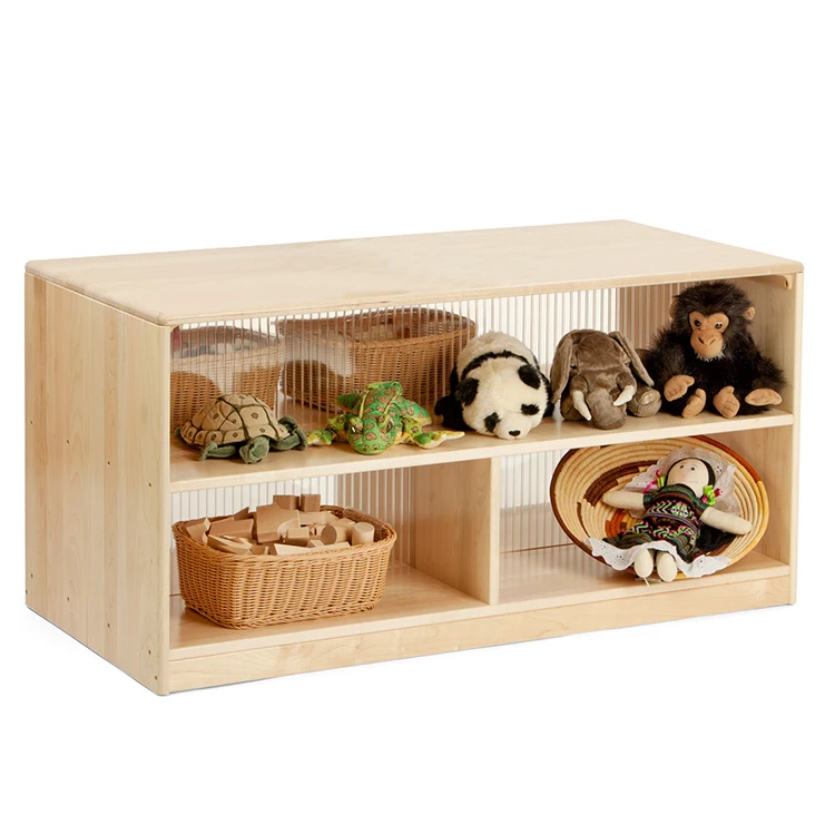 Toddler Children Daycare Children Storage Cabinets/Shelves For  Toy Storage Wooden Shelf for Kids