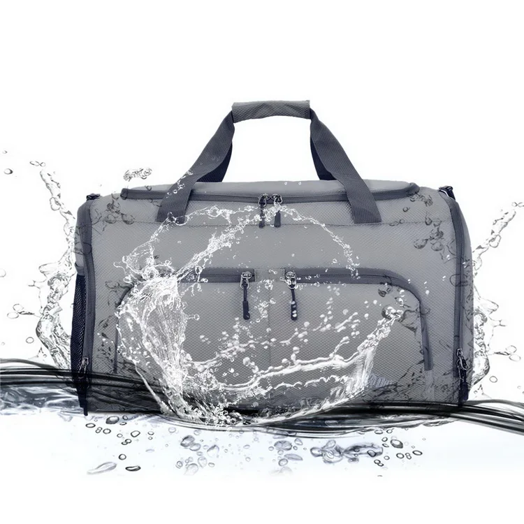 Foldable travel duffle bag sport bag waterproof gym bag with shoe compartment custom logo
