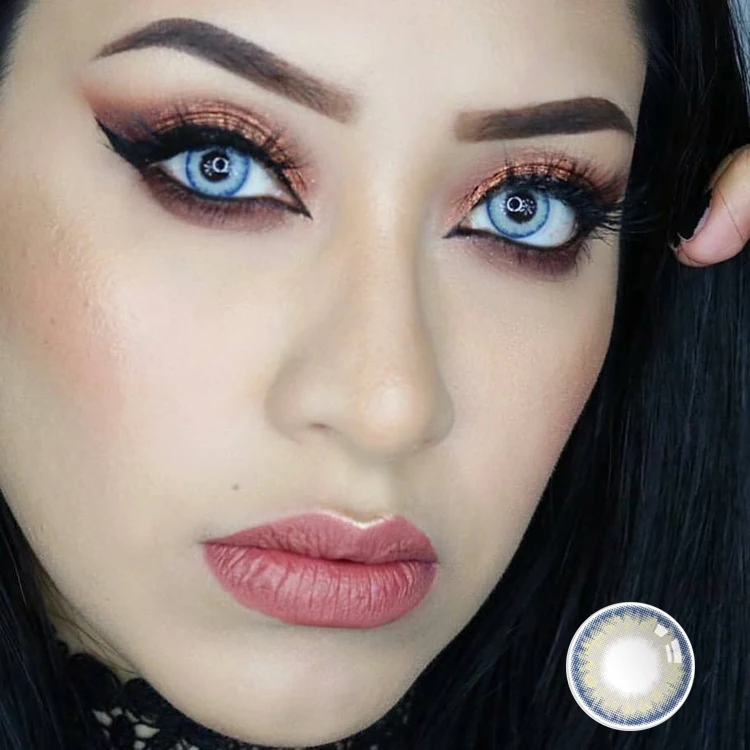 Factory directly Meetone Pro blue colored eye contact lenses wholesale
