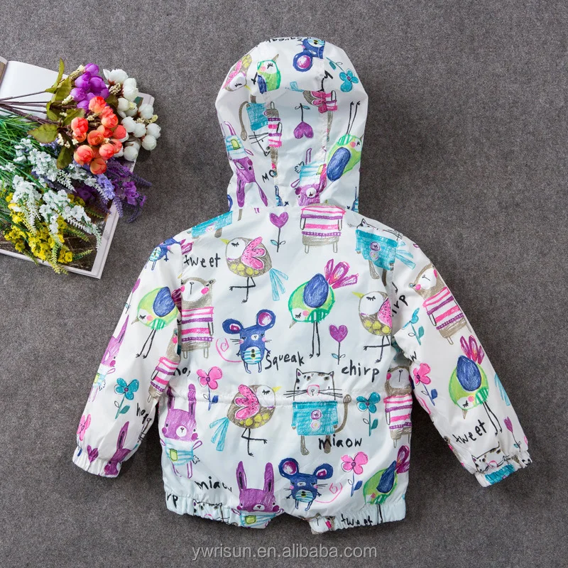 
2017 Animal Wholesale Children Custom Outfit Kids Bomber Rain Jacket 