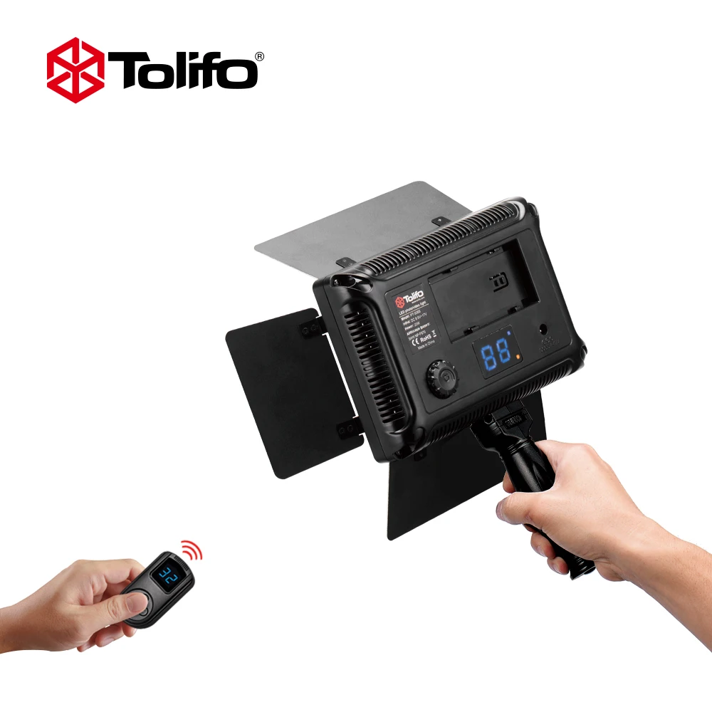 Tolifo 308PCS LED Bi Color Camcorder Camera Battery Video Light