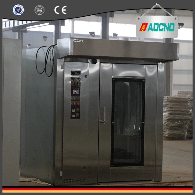 64 trays baking used toast bread gas rotary oven for bakery machine