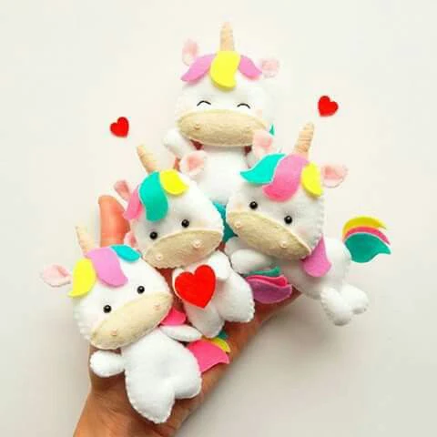 
new design felt baby mobile ornament felt unicorn Crafts for kids customize 