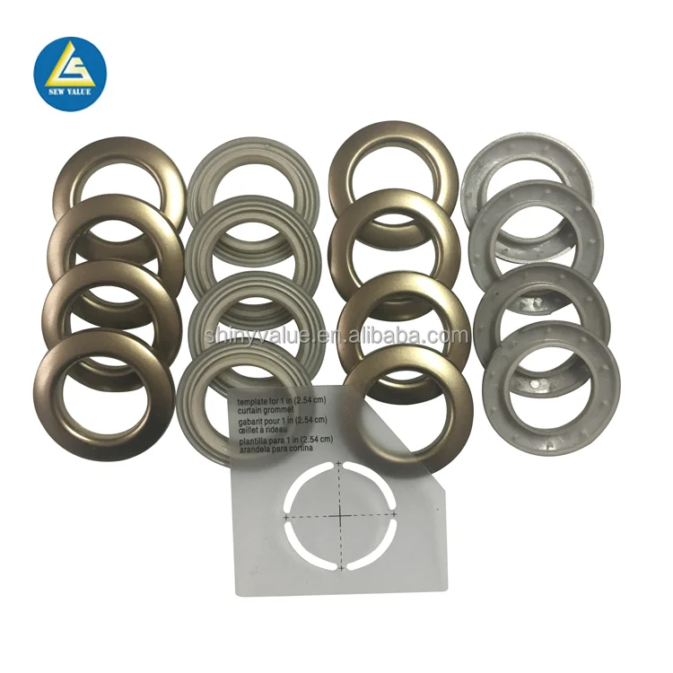 Circular plastic eyelet Curtain ring grommets for tarps and curtains