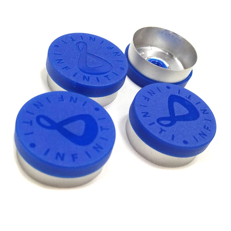
medical glass vial tear off cover silicone valve flip top cover with custom 