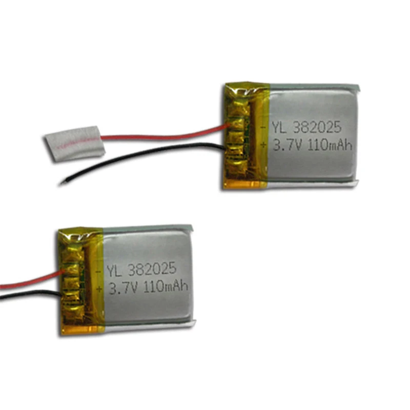 3.7v 110mah Lithium Polymer Battery Pack with Protection Circuit 0.4Wh Lipo Battery