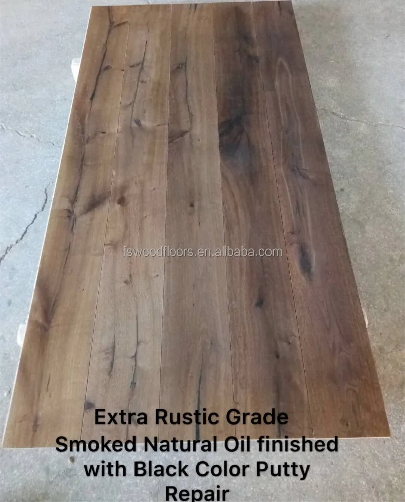 smoked oiled distressed oak engineered wood flooring rustic grade
