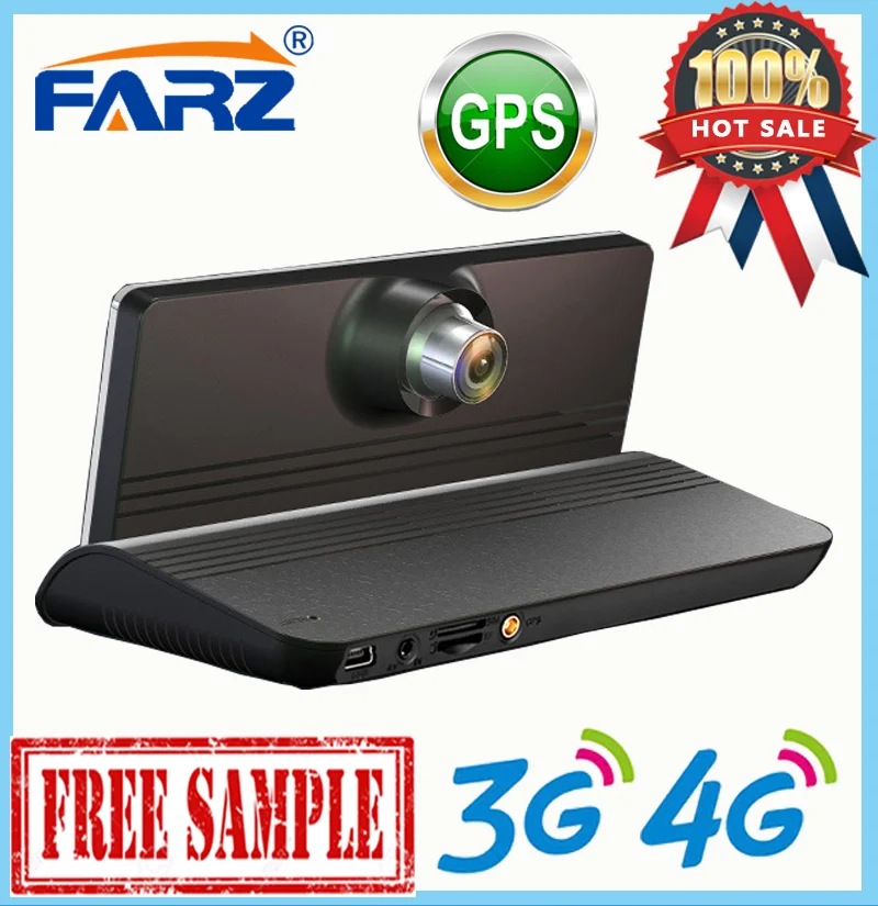 The New FHD 1080P Fash Cam 7-Inch Car DVR GPS Navigation And Night Vision Camera Separate Dual 720P HD