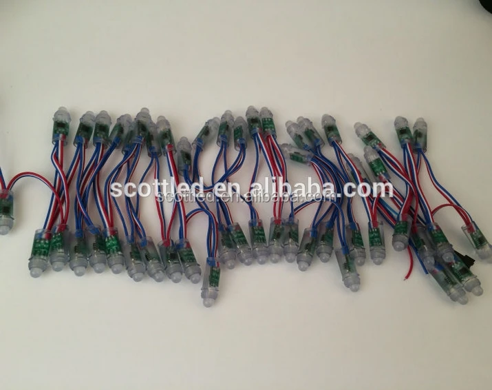 WS2811 12mm smart RGB pixel Holiday led light, DC5V, 6inch spacing between pixels