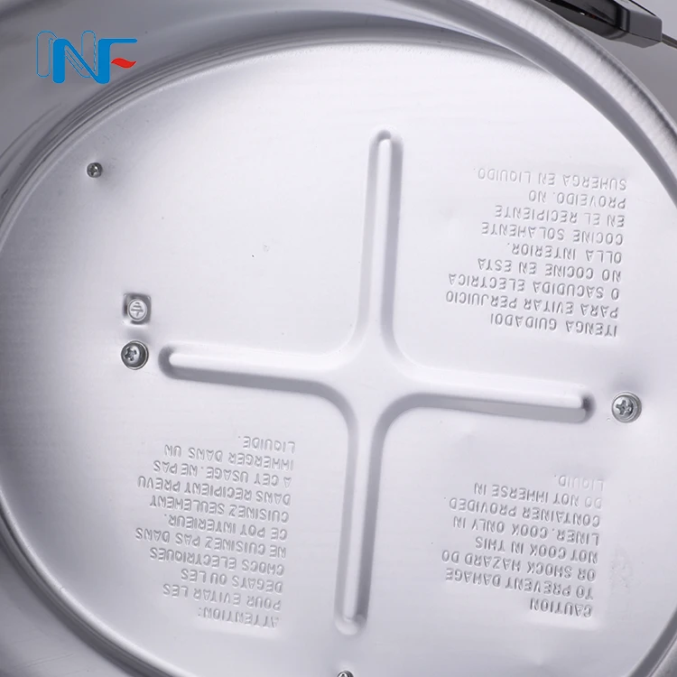 Multi- use Programmable Crock Pots and Slow Cookers 6 Quart Brushed Steel Countdown Slow Cooker with Stovetop-Safe Cooking Pot