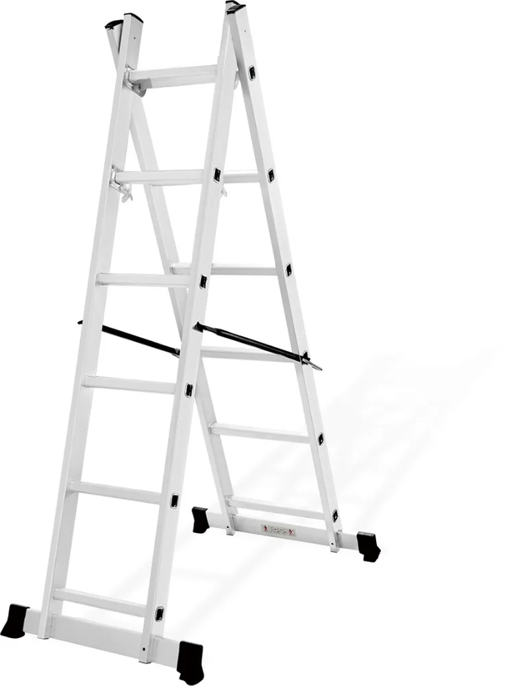 DELILADDER Adjustable platform scaffolding multipurpose aluminium ladder