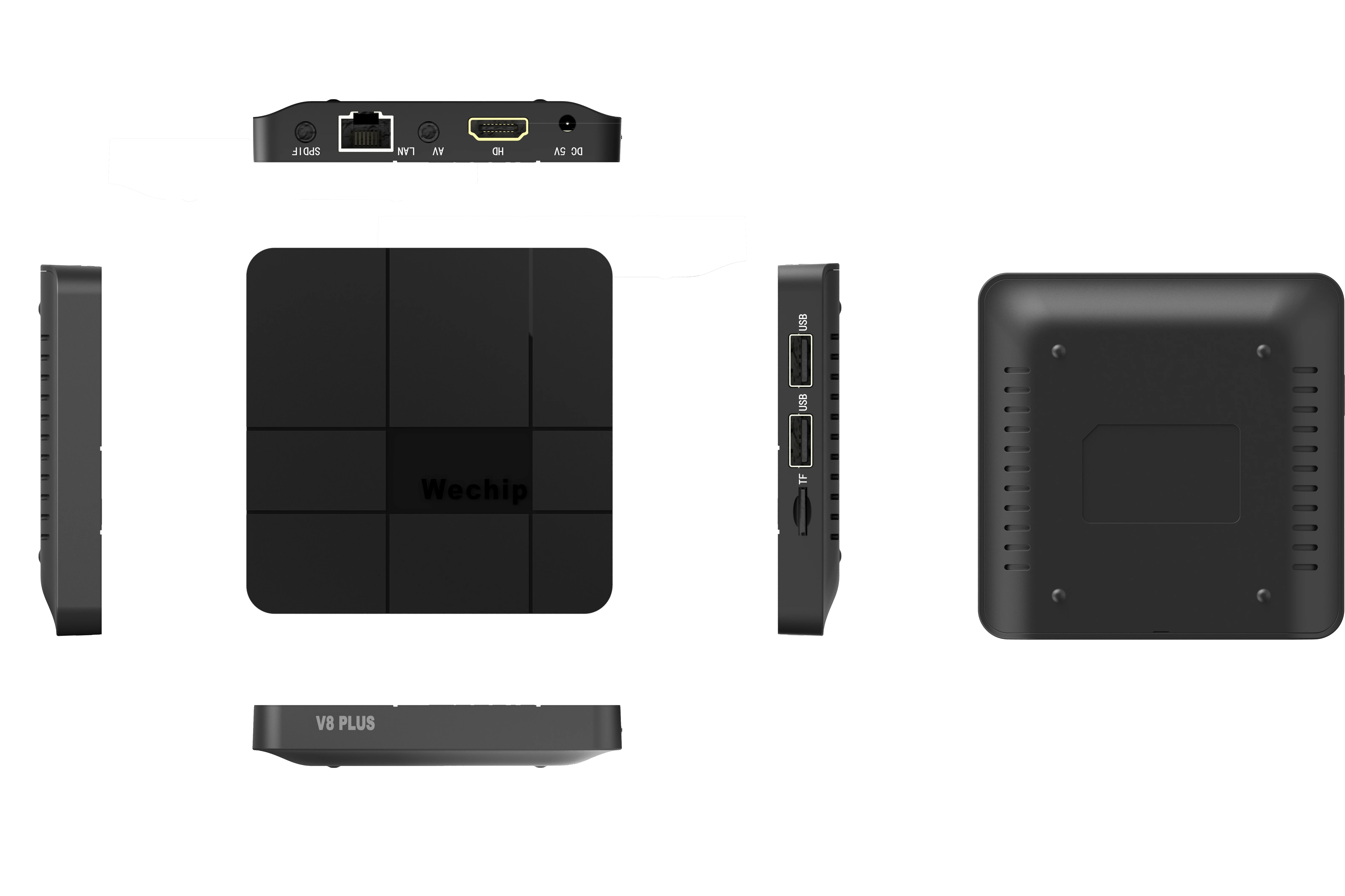 
Wechip V8 plus intelligence voice command Amlogic S905W quad core android tv box 