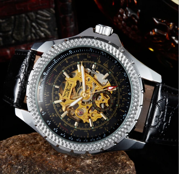 
Luxury Brand Man Automatic Mechanical Skeleton Watch Winner 
