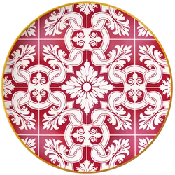 Dishes & plates blue dinnerware gold rim round plates