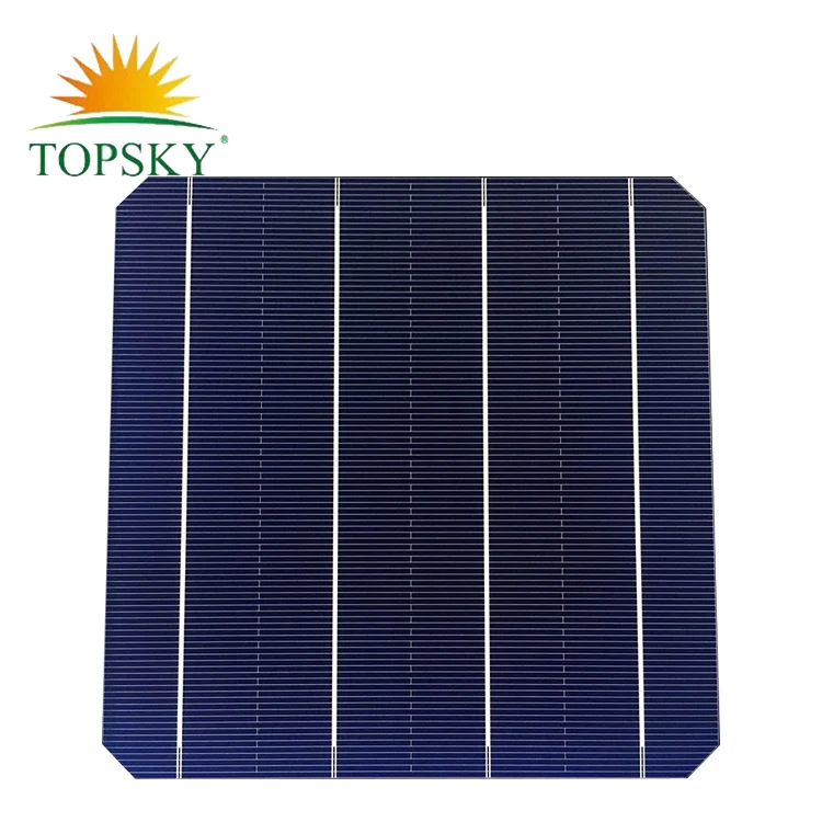 20-22% High Efficiency 156mm mono solar cell 6 inch A Grade 5BB monocrystalline solar cell for sale