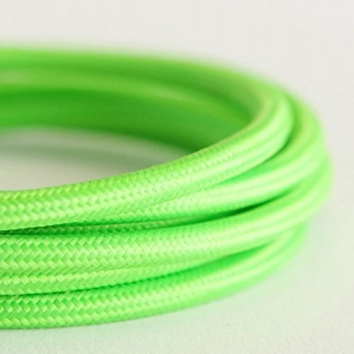Indoor Lighting Colorful Fabric Covered Electrical Wire Textile Braided Power Cable PVC Copper Insulated Stranded 2*0.75mm VDE
