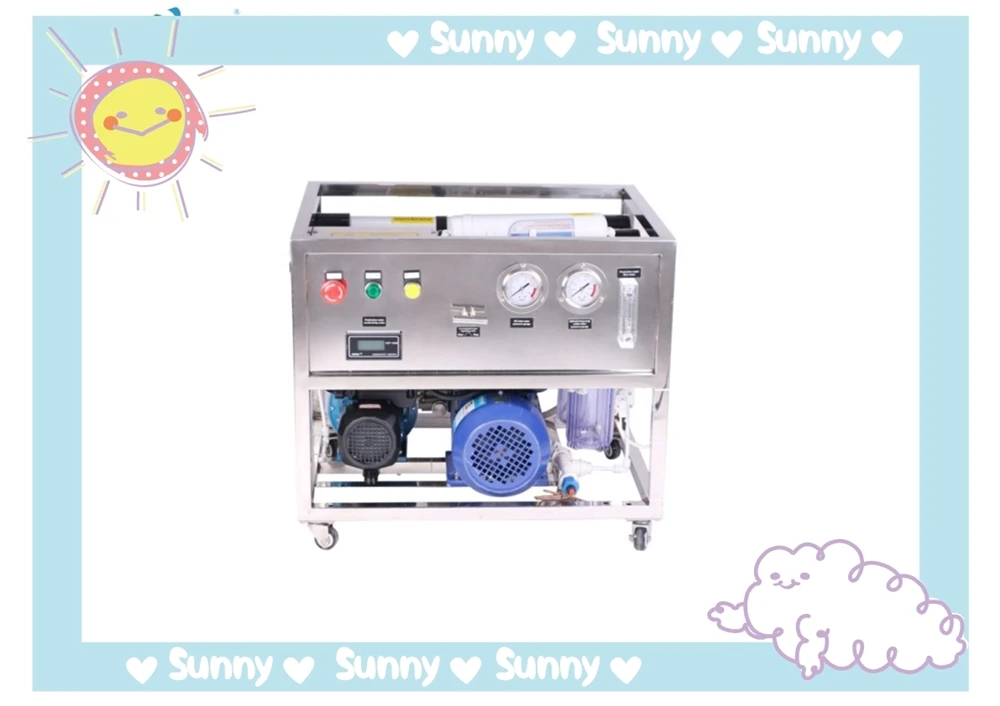 Система обратного осмоса воды 500LPD SWRO устройство для опреснения морской очистка питьевой