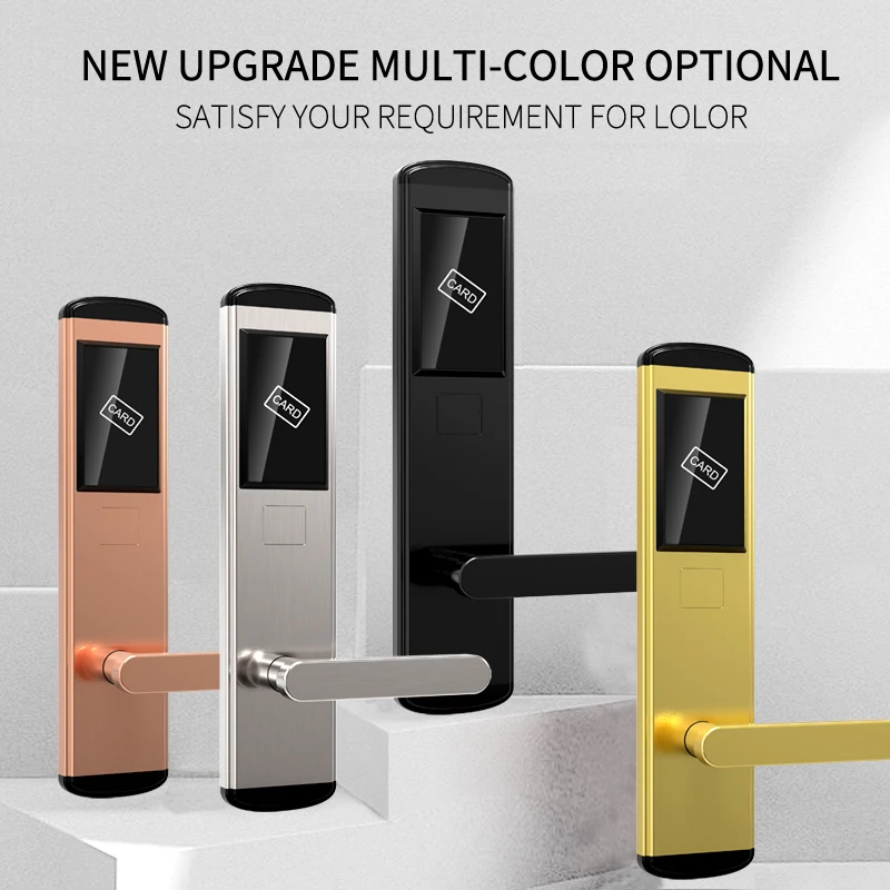 Free Software High Quality Stainless Steel Smart Hotel Key Card Door Locks