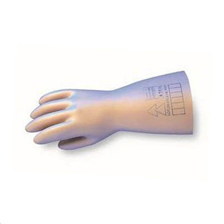 Simple design rubber gloves injection molding machine cut resistant safety gloves high voltage 25kv electrical gloves