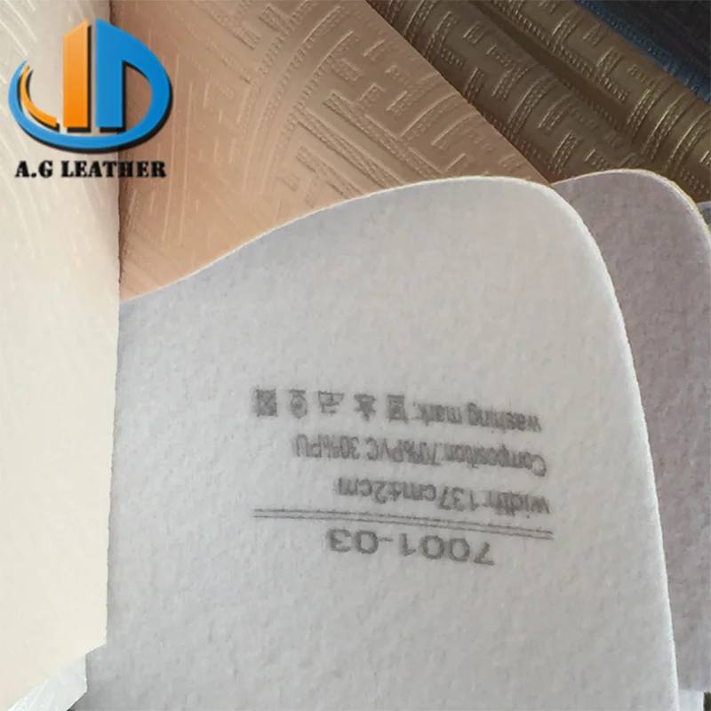 2022 fashion designing Embossed PVC artificial leather for sofa set bag bag restoration leather pvc